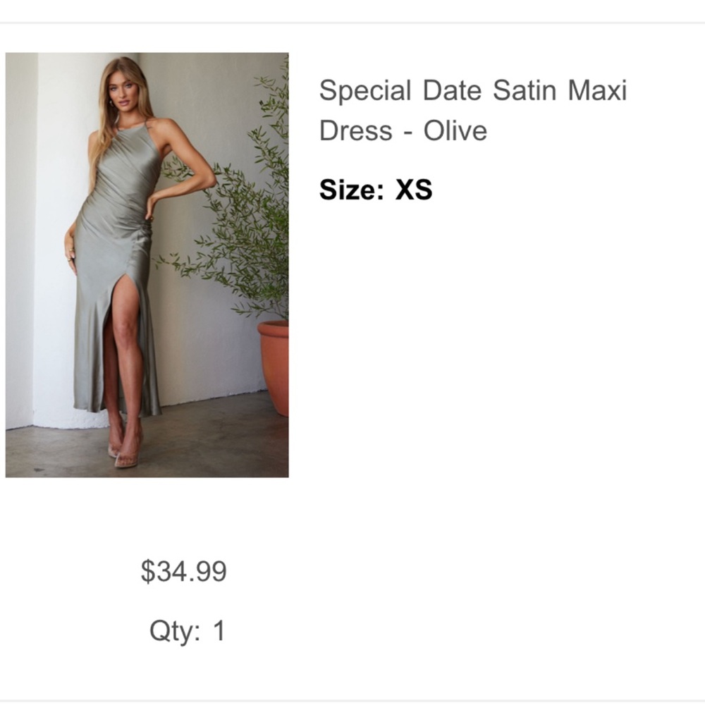 Satin Maxi Dress